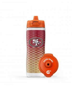 San Francisco 49ers Gatorade NFL Gx Water Bottle (30 oz) Bundle Water Bottles | 163NRFDXH