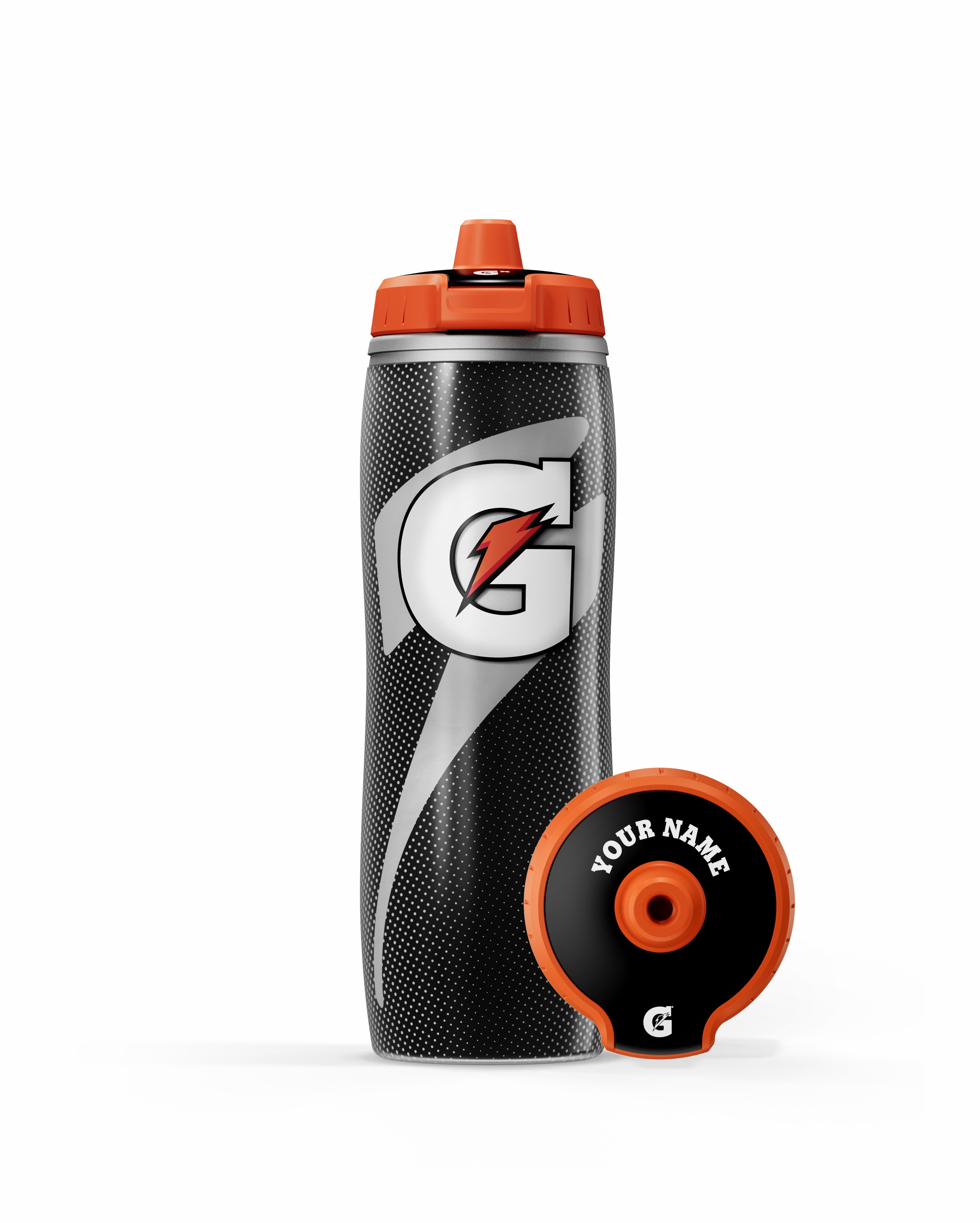 Black Gatorade Insulated Squeeze Personalized Water Bottle (30 oz) Bundle Water Bottles | 379QFTPDO