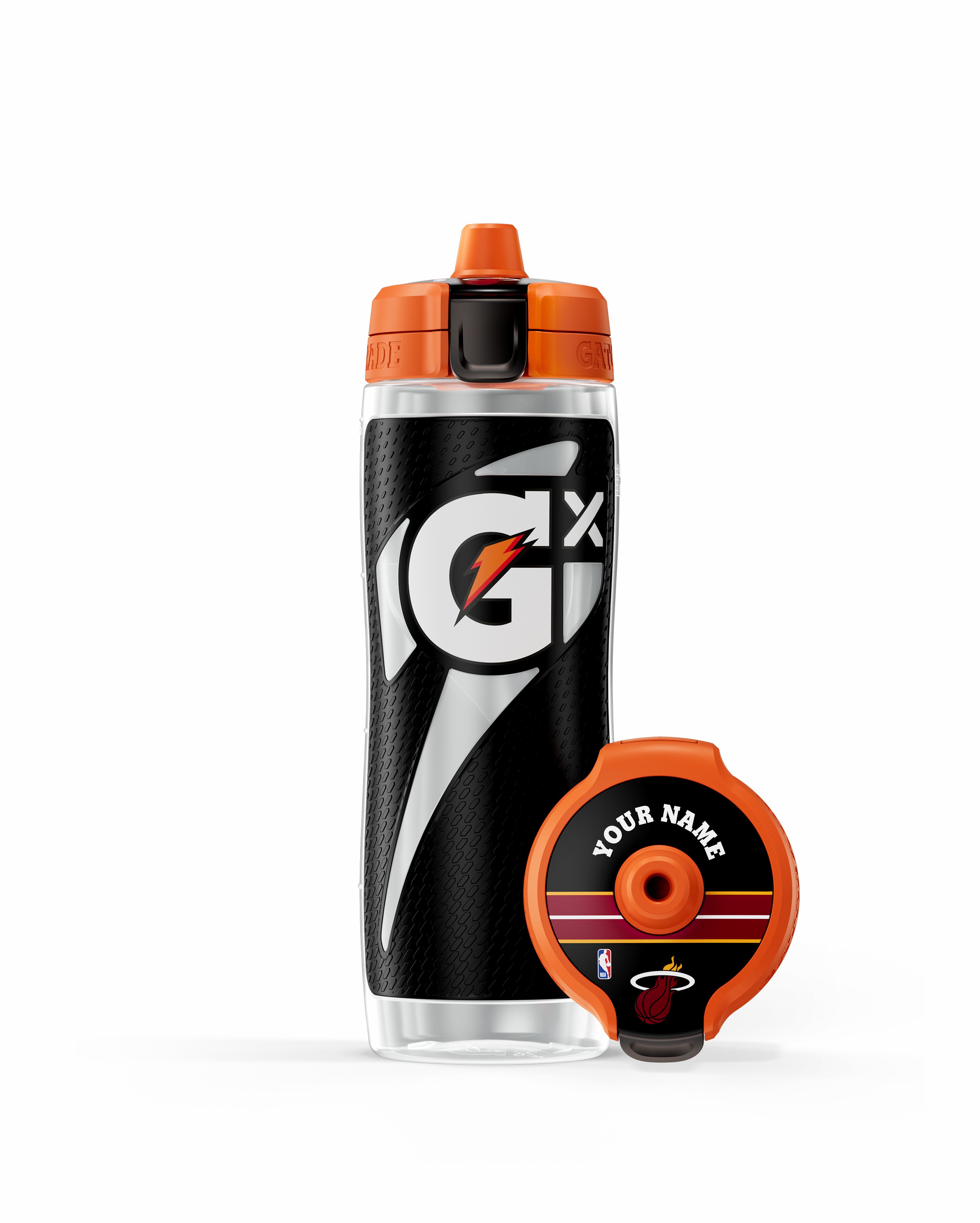 Miami Heat Gatorade Gx NBA Water Bottle (30 oz) Bundle Water Bottles | 156OHLECN