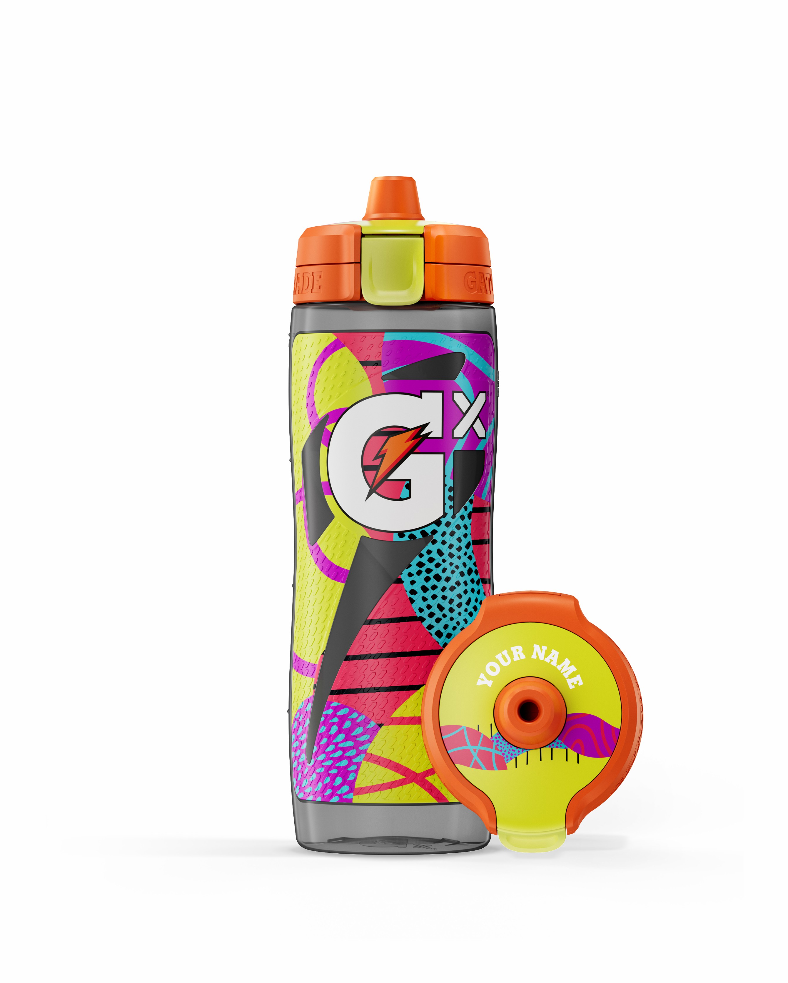Yellow / Purple Gatorade Gx Montage Water Bottle (30 oz) Bundle Water Bottles | 067GAECHS