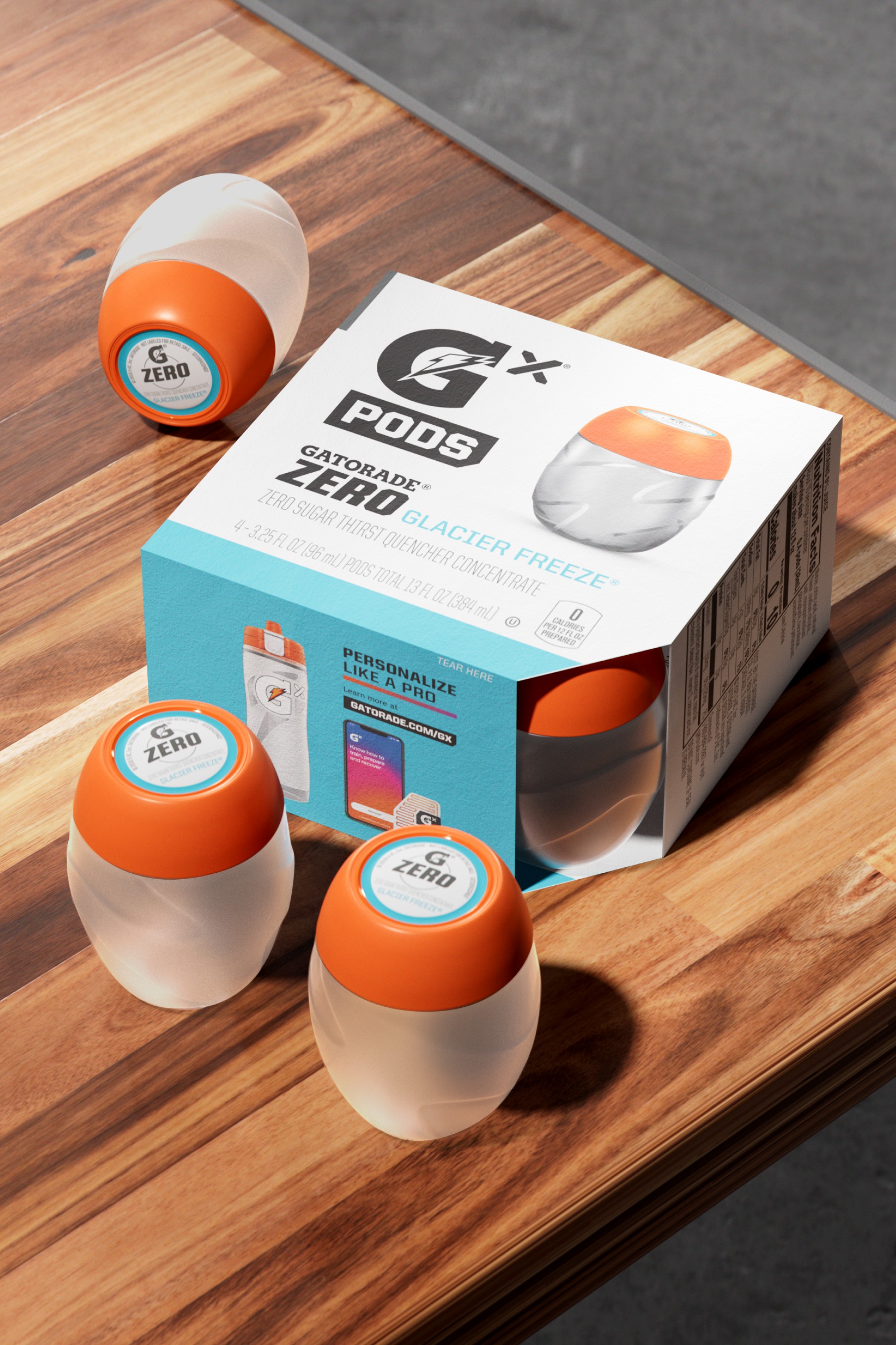 Zero Glacier Freeze Gatorade Gx Pod (48 pods) Pods | 971TNMRLZ